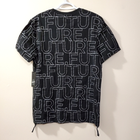 Reflective Allover Text Print Tee - Men's Size S - Sample Piece (NWT) - Picture 7 of 9